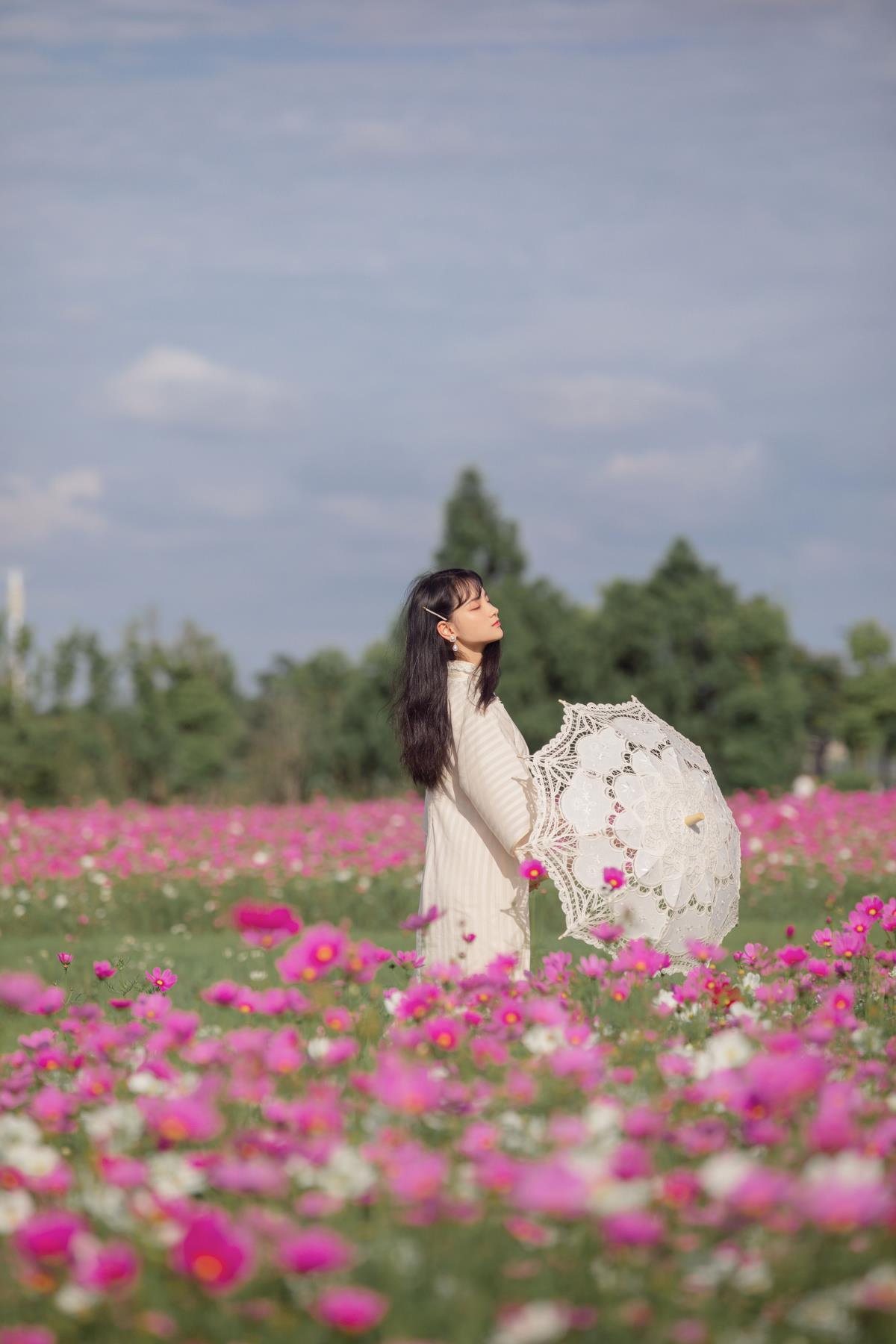 花田逸梦：旗袍美韵绘田园文艺画卷，美图共赏佳人芳华插图4