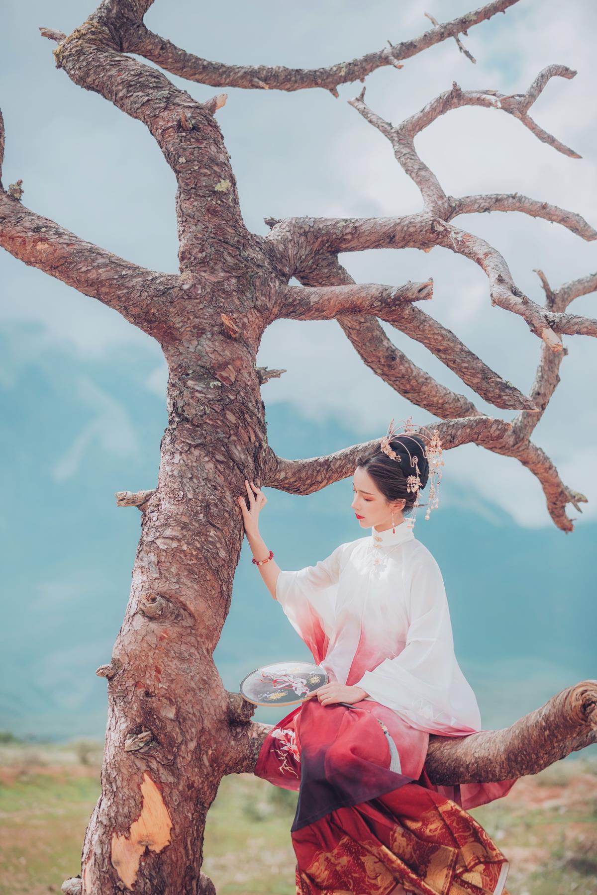 火狐舞玉龙，汉服美人韵插图3