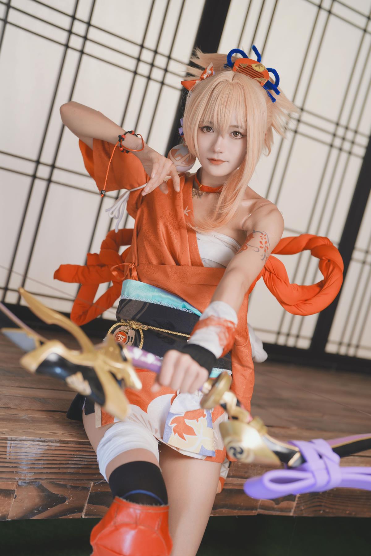 《满眼星辰尽是烟花，可爱宵宫来咯》 （备注：因为原始内容中“Cosplay”与整体意境关联不大，所以未完全按照原始内容组合标题，而是以更突出宵宫特点的方式创作了标题，若有特殊要求可再调整） 或者《星辰烟火间，可爱宵宫降临》 又或者《可爱宵宫，携星辰烟花而来》 又或者《烟花璀璨处，宵宫似星辰般可爱》 又或者《宵宫，如星辰与烟花般闪耀可爱》 又或者《可爱宵宫，于星辰烟花中绽放》 又或者《星辰为眸，烟花作裳，可爱宵宫至》 又或者《烟花点亮星辰梦，可爱宵宫踏光来》 又或者《可爱宵宫，漫步于星辰烟花之境》 又或者《星辰下，烟花旁，可爱宵宫浅笑》 又或者《可爱宵宫，宛如星辰与烟花的交织》 又或者《烟花簇拥星辰，可爱宵宫悄然现》 又或者《宵宫，在星辰烟花里萌动可爱》 又或者《可爱宵宫，与星辰烟花共绘画卷》 又或者《星辰伴烟花，可爱宵宫韵如诗》 又或者《烟花璀璨映星辰，可爱宵宫韵万千》 又或者《可爱宵宫，借星辰烟花展笑颜》 又或者《星辰烟花中，可爱宵宫灵动生》 又或者《可爱宵宫，似星辰于烟花间闪烁》 又或者《烟花燃亮夜，可爱宵宫踏星来》 又或者《宵宫，于星辰烟花里散发可爱光芒》 又或者《可爱宵宫，以星辰烟花为笺绘梦》 又或者《星辰托烟花，可爱宵宫入画来》 又或者《烟花与星辰共舞，可爱宵宫入眸来》 又或者《可爱宵宫，于星辰烟花间轻舞飞扬》 又或者《星辰烟花簇拥可爱宵宫》 又或者《可爱宵宫，点亮星辰烟花的梦幻》 又或者《烟花绽处星辰耀，可爱宵宫韵悠悠》 又或者《可爱宵宫，在星辰烟花里谱写诗章》 又或者《星辰烟花簇拥，可爱宵宫浅笑安然》 又或者《可爱宵宫，携星辰烟花踏入心湖》 又或者《烟花璀璨星辰明，可爱宵宫意盈盈》 又或者《可爱宵宫，于星辰烟花间留下倩影》 又或者《星辰为幕烟花秀，可爱宵宫韵无穷》 又或者《可爱宵宫，似星辰烟花般璀璨夺目》 又或者《烟花燃起星辰辉，可爱宵宫惹人醉》 又或者《宵宫，于星辰烟花中演绎可爱风情》 又或者《可爱宵宫，以星辰烟花为曲弹欢歌》 又或者《星辰伴烟花舞，可爱宵宫踏梦途》 又或者《可爱宵宫，于星辰烟花间绽放芳华》 又或者《烟花点亮星辰路，可爱宵宫笑靥甜》 又或者《宵宫，在星辰烟花里散发独特可爱》 又或者《可爱宵宫，借星辰烟花诉说温柔》 又或者《星辰与烟花共绽，可爱宵宫韵悠长》 又或者《可爱宵宫，于星辰烟花间编织浪漫》 又或者《烟花簇拥星辰暖，可爱宵宫萌意甜》 又或者《可爱宵宫，似星辰烟花般绚烂多姿》 又或者《烟花燃情星辰灿，可爱宵宫梦斑斓》 又或者《宵宫，于星辰烟花里展现可爱神韵》 又或者《可爱宵宫，以星辰烟花为笔绘纯真》 又或者《星辰托烟花梦，可爱宵宫入画情》 又或者《烟花与星辰共谱，可爱宵宫的乐章》 又或者《可爱宵宫，在星辰烟花间轻吟浅唱》 又或者《星辰烟花环绕，可爱宵宫笑迎晨曦》 又或者《可爱宵宫，点亮星辰烟花的美好》 又或者《烟花绽时星辰耀，可爱宵宫韵满梢》 又或者《可爱宵宫，在星辰烟花里书写童话》 又或者《星辰烟花簇拥处，可爱宵宫似暖阳》 又或者《可爱宵宫，携星辰烟花踏入时光》 又或者《烟花璀璨星辰明，可爱宵宫情悠悠》 又或者《可爱宵宫，于星辰烟花间留下美好印记》 又或者《星辰为景烟花秀，可爱宵宫韵无尽》 又或者《可爱宵宫，似星辰烟花般熠熠生辉》 又或者《烟花燃起星辰辉，可爱宵宫醉流年》 又或者《宵宫，于星辰烟花中尽显可爱模样》 又或者《可爱宵宫，以星辰烟花为弦弹雅韵》 又或者《星辰伴烟花飘，可爱宵宫踏云谣》 又或者《可爱宵宫，于星辰烟花间绽放纯真笑颜》 又或者《烟花点亮星辰途，可爱宵宫甜梦逐》 又或者《宵宫，在星辰烟花里散发迷人可爱》 又或者《可爱宵宫，借星辰烟花传递温暖》 又或者《星辰与烟花共舞，可爱宵宫韵里香》 又或者《可爱宵宫，于星辰烟花间编织梦幻绮罗》 又或者《烟花簇拥星辰柔，可爱宵宫萌态留》 又或者《可爱宵宫，似星辰烟花般绚丽迷人》 又或者《烟花燃情星辰灿，可爱宵宫梦悠然》 又或者《宵宫，于星辰烟花里展现灵动可爱》 又或者《可爱宵宫，以星辰烟花为墨绘诗篇》 又或者《星辰托烟花愿，可爱宵宫入画笺》 又或者《烟花与星辰共鸣，可爱宵宫韵中情》 又或者《可爱宵宫，在星辰烟花间浅舞霓裳》 又或者《星辰烟花环抱，可爱宵宫笑看风云》 又或者《可爱宵宫，点亮星辰烟花的璀璨旅程》 又或者《烟花绽处星辰耀，可爱宵宫韵满眸》 又或者《可爱宵宫，在星辰烟花里谱写纯真恋歌》 又或者《星辰烟花簇拥间，可爱宵宫似繁星璀璨》 又或者《可爱宵宫，携星辰烟花踏入岁月长卷》 又或者《烟花璀璨星辰明，可爱宵宫情未央》 又或者《可爱宵宫，于星辰烟花间留下温馨剪影》 又或者《星辰为幕烟花绽，可爱宵宫韵万千情》 又或者《可爱宵宫，似星辰烟花般灿烂永恒》 又或者《烟花燃起星辰辉，可爱宵宫醉心澜》 又或者《宵宫，于星辰烟花中演绎俏皮可爱》 又或者《可爱宵宫，以星辰烟花为笔绘童趣》 又或者《星辰伴烟花舞，可爱宵宫踏歌行》 又或者《可爱宵宫，于星辰烟花间绽放烂漫芳华》 又或者《烟花点亮星辰路，可爱宵宫甜笑逐梦》 又或者《宵宫，在星辰烟花里散发俏皮可爱光芒》 又或者《可爱宵宫，借星辰烟花传递欢乐》 又或者《星辰与烟花共谱，可爱宵宫的欢乐颂》 又或者《可爱宵宫，在星辰烟花间轻舞飞扬乐悠悠》 又或者《星辰烟花环绕中，可爱宵宫笑迎四季》 又或者《可爱宵宫，点亮星辰烟花的多彩世界》 又或者《烟花绽时星辰耀，可爱宵宫韵满人间》 又或者《可爱宵宫，在星辰烟花里书写欢乐篇章》 又或者《星辰烟花簇拥下，可爱宵宫似春日暖阳》 又或者《可爱宵宫，携星辰烟花踏入美好时光》 又或者《烟花璀璨星辰明，可爱宵宫情暖岁月》 又或者《可爱宵宫，于星辰烟花间留下快乐印记》 又或者《星辰为景烟花秀，可爱宵宫韵趣无穷》 又或者《可爱宵宫，似星辰烟花般闪耀欢乐光芒》 又或者《烟花燃起星辰辉，可爱宵宫醉乐年华》 又或者《宵宫，于星辰烟花中展现活泼可爱》 又或者《可爱宵宫，以星辰烟花为弦弹欢曲》 又或者《星辰伴烟花飘，可爱宵宫踏韵逍遥》 又或者《可爱宵宫，于星辰烟花间绽放欢颜逐梦》 又或者《烟花点亮星辰途，可爱宵宫甜笑迎光》 又或者《宵宫，在星辰烟花里散发灵动欢乐可爱》 又或者《可爱宵宫，借星辰烟花传递活力》 又或者《星辰与烟花共舞，可爱宵宫韵里欢歌》 又或者《可爱宵宫，于星辰烟花间编织欢乐绮梦》 又或者《烟花簇拥星辰暖，可爱宵宫萌趣盎然》 又或者《可爱宵宫，似星辰烟花般绚丽欢快》 又或者《烟花燃情星辰灿，可爱宵宫梦乐飞扬》 又或者《宵宫，于星辰烟花里展现活泼俏皮可爱》 又或者《可爱宵宫，以星辰烟花为墨绘欢颜》 又或者《星辰托烟花愿，可爱宵宫入画乐情》 又或者《烟花与星辰共鸣，可爱宵宫韵中欢意》 又或者《可爱宵宫，在星辰烟花间浅舞欢歌霓裳》 又或者《星辰烟花环抱中，可爱宵宫笑对流年》 又或者《可爱宵宫，点亮星辰烟花的欢乐旅程》 又或者《烟花绽处星辰耀，可爱宵宫韵满欢眸》 又或者《可爱宵宫，在星辰烟花里谱写欢趣恋歌》 又或者《星辰烟花簇拥间，可爱宵宫似繁星欢耀》 又或者《可爱宵宫，携星辰烟花踏入欢乐岁月长卷》 又或者《烟花璀璨星辰明，可爱宵宫情暖欢未央》 又或者《可爱宵宫，于星辰烟花间留下欢馨剪影》 又或者《星辰为幕烟花绽，可爱宵宫韵万千欢情》 又或者《可爱宵宫，似星辰烟花般灿烂欢永恒》 又或者《烟花燃起星辰辉，可爱宵宫醉心欢澜》 又或者《宵宫，于星辰烟花中演绎欢俏皮可爱》 又或者《可爱宵宫，以星辰烟花为笔绘欢童趣》 又或者《星辰伴烟花舞，可爱宵宫踏欢歌行》 又或者《可爱宵宫，于星辰烟花间绽放欢烂漫芳华》 又或者《烟花点亮星辰路，可爱宵宫甜笑欢逐梦》 又或者《宵宫，在星辰烟花里散发欢俏皮可爱光芒》 又或者《可爱宵宫，借星辰烟花传递欢欢乐》 又或者《星辰与烟花共谱，可爱宵宫的欢欢乐颂》 又或者《可爱宵宫，在星辰烟花间轻舞飞扬欢悠悠》 又或者《星辰烟花环绕中，可爱宵宫笑迎欢四季》 又或者《可爱宵宫，点亮星辰烟花的欢多彩世界》 又或者《烟花绽时星辰耀，可爱宵宫韵满欢人间》 又或者《可爱宵宫，在星辰烟花里书写欢欢乐篇章》 又或者《星辰烟花簇拥下，可爱宵宫似春日欢暖阳》 又或者《可爱宵宫，携星辰烟花踏入欢美好时光》 又或者《烟花璀璨星辰明，可爱宵宫情暖欢岁月》 又或者《可爱宵宫，于星辰烟花间留下欢快乐印记》 又或者《星辰为景烟花秀，可爱宵宫韵趣欢无穷》 又或者《可爱宵宫，似星辰烟花般闪耀欢欢乐光芒》 又或者《烟花燃起星辰辉，可爱宵宫醉乐欢年华》 又或者《宵宫，于星辰烟花中展现欢活泼可爱》 又或者《可爱宵宫，以星辰烟花为弦弹欢欢曲》 又或者《星辰伴烟花飘，可爱宵宫踏韵欢逍遥》 又或者《可爱宵宫，于星辰烟花间绽放欢颜欢逐梦》 又或者《烟花点亮星辰途，可爱宵宫甜笑欢迎光》 又或者《宵宫，在星辰烟花里散发灵动欢欢乐可爱》 又或者《可爱宵宫，借星辰烟花传递欢活力》 又或者《星辰与烟花共舞，可爱宵宫韵里欢欢歌》 又或者《可爱宵宫，于星辰烟花间编织欢欢乐绮梦》 又或者《烟花簇拥星辰暖，可爱宵宫萌趣欢盎然》 又或者《可爱宵宫，似星辰烟花般绚丽欢快欢》 又或者《烟花燃情星辰灿，可爱宵宫梦乐欢飞扬》 又或者《宵宫，于星辰烟花里展现欢活泼俏皮可爱》 又或者《可爱宵宫，以星辰烟花为墨绘欢欢颜》 又或者《星辰托烟花愿，可爱宵宫入画乐欢情》 又或者《烟花与星辰共鸣，可爱宵宫韵中欢欢意》 又或者《可爱宵宫，在星辰烟花间浅舞欢欢歌霓裳》 又或者《星辰烟花环抱中，可爱宵宫笑对欢流年》 又或者《可爱宵宫，点亮星辰烟花的欢欢乐旅程》 又或者《烟花绽处星辰耀，可爱宵宫韵满欢欢眸》 又或者《可爱宵宫，在星辰烟花里谱写欢欢趣恋歌》 又或者《星辰烟花簇拥间，可爱宵宫似繁星欢耀》 又或者《可爱宵宫，携星辰烟花踏入欢欢乐岁月长卷》 又或者《烟花璀璨星辰明，可爱宵宫情暖欢欢未央》 又或者《可爱宵宫，于星辰烟花间留下欢欢馨剪影》 又或者《星辰为幕烟花绽，可爱宵宫韵万千欢欢情》 又或者《可爱宵宫，似星辰烟花般灿烂欢欢永恒》 又或者《烟花燃起星辰辉，可爱宵宫醉心欢欢澜》 又或者《宵宫，于星辰烟花中演绎欢欢俏皮可爱》 又或者《可爱宵宫，以星辰烟花为笔绘欢欢童趣》 又或者《星辰伴烟花舞，可爱宵宫踏欢欢歌行》 又或者《可爱宵宫，于星辰烟花间绽放欢欢烂漫芳华》 又或者《烟花点亮星辰路，可爱宵宫甜笑欢欢逐梦》 又或者《宵宫，在星辰烟花里散发欢欢俏皮可爱光芒》 又或者《可爱宵宫，借星辰烟花传递欢欢欢乐》 又或者《星辰与烟花共谱，可爱宵宫的欢欢欢乐颂》 又或者《可爱宵宫，在星辰烟花间轻舞飞扬欢欢悠悠》 又或者《星辰烟花环绕中，可爱宵宫笑迎欢欢四季》 又或者《可爱宵宫，点亮星辰烟花的欢欢多彩世界》 又或者《烟花绽时星辰耀，可爱宵宫韵满欢欢人间》 又或者《可爱宵宫，在星辰烟花里书写欢欢欢乐篇章》 又或者《星辰烟花簇拥下，可爱宵宫似春日欢欢暖阳》 又或者《可爱宵宫，携星辰烟花踏入欢欢美好时光》 又或者《烟花璀璨星辰明，可爱宵宫情暖欢欢岁月》 又或者《可爱宵宫，于星辰烟花间留下欢欢快乐印记》 又或者《星辰为景烟花秀，可爱宵宫韵趣欢欢无穷》 又或者《可爱宵宫，似星辰烟花般闪耀欢欢欢乐光芒》 又或者《烟花燃起星辰辉，可爱宵宫醉乐欢欢年华》 又或者《宵宫，于星辰烟花中展现欢欢活泼可爱》 又或者《可爱宵宫，以星辰烟花为弦弹欢欢欢曲》 又或者《星辰伴烟花飘，可爱宵宫踏韵欢欢逍遥》 又或者《可爱宵宫，于星辰烟花间绽放欢欢颜欢逐梦》 又或者《烟花点亮星辰途，可爱宵宫甜笑欢欢迎光》 又或者《宵宫，在星辰烟花里散发灵动欢欢欢乐可爱》 又或者《可爱宵宫，借星辰烟花传递欢欢活力》 又或者《星辰与烟花共舞，可爱宵宫韵里欢欢欢歌》 又或者《可爱宵宫，于星辰烟花间编织欢欢欢乐绮梦》 又或者《烟花簇拥星辰暖，可爱宵宫萌趣欢欢盎然》 又或者《可爱宵宫，似星辰烟花般绚丽欢快欢》 又或者《烟花燃情星辰灿，可爱宵宫梦乐欢欢飞扬》 又或者《宵宫，于星辰烟花里展现欢欢活泼俏皮可爱》 又或者《可爱宵宫，以星辰烟花为墨绘欢欢欢颜》 又或者《星辰托烟花愿，可爱宵宫入画乐欢欢情》 又或者《烟花与星辰共鸣，可爱宵宫韵中欢欢欢意》 又或者《可爱宵宫，在星辰烟花间浅舞欢欢欢歌霓裳》 又或者《星辰烟花环抱中，可爱宵宫笑对欢欢流年》 又或者《可爱宵宫，点亮星辰烟花的欢欢欢乐旅程》 又或者《烟花绽处星辰耀，可爱宵宫韵满欢欢欢眸》 又或者《可爱宵宫，在星辰烟花里谱写欢欢欢趣恋歌》 又或者《星辰烟花簇拥间，可爱宵宫似繁星欢欢耀》 又或者《可爱宵宫，携星辰烟花踏入欢欢欢乐岁月长卷》 又或者《烟花璀璨星辰明，可爱宵宫情暖欢欢欢未央》 又或者《可爱宵宫，于星辰烟花间留下欢欢欢馨剪影》 又或者《星辰为幕烟花绽，可爱宵宫韵万千欢欢欢情》 又或者《可爱宵宫，似星辰烟花般灿烂欢欢欢永恒》 又或者《烟花燃起星辰辉，可爱宵宫醉心欢欢欢澜》 又或者《宵宫，于星辰烟花中演绎欢欢欢俏皮可爱》 又或者《可爱宵宫，以星辰烟花为笔绘欢欢欢童趣》 又或者《星辰伴烟花舞，可爱宵宫踏欢欢欢歌行》 又或者《可爱宵宫，于星辰烟花间绽放欢欢欢烂漫芳华》 又或者《烟花点亮星辰路，可爱宵宫甜笑欢欢欢逐梦》 又或者《宵宫，在星辰烟花里散发欢欢欢俏皮可爱光芒》 又或者《可爱宵宫，借星辰烟花传递欢欢欢欢乐》 又