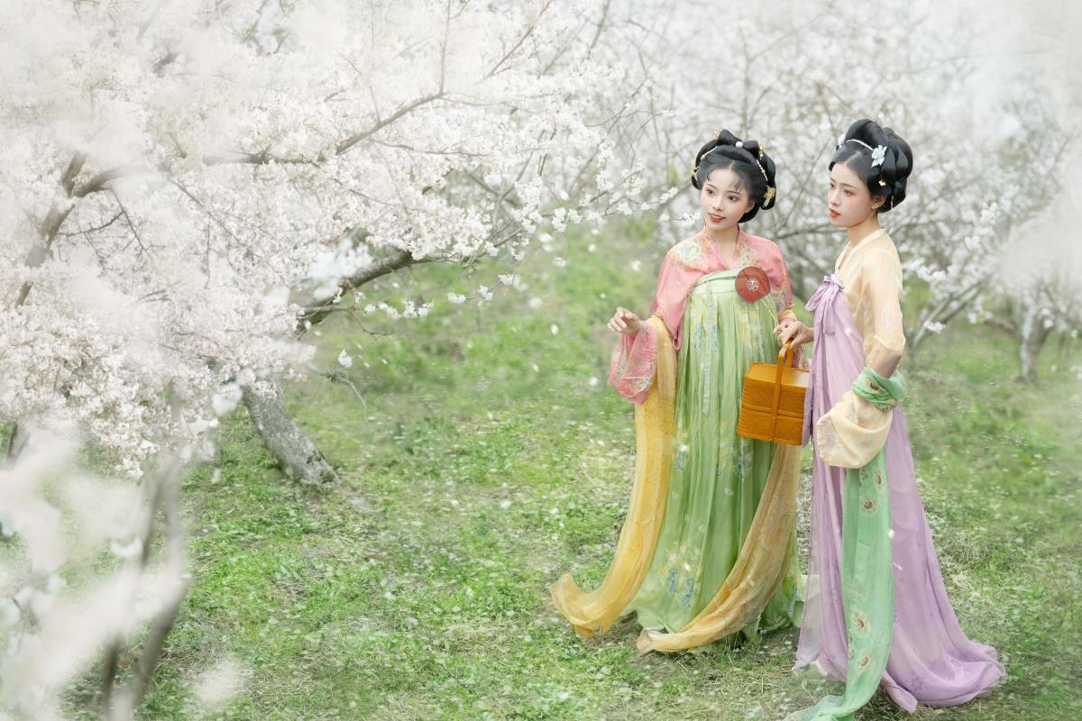 春山樱韵，姐妹共赴春日之约