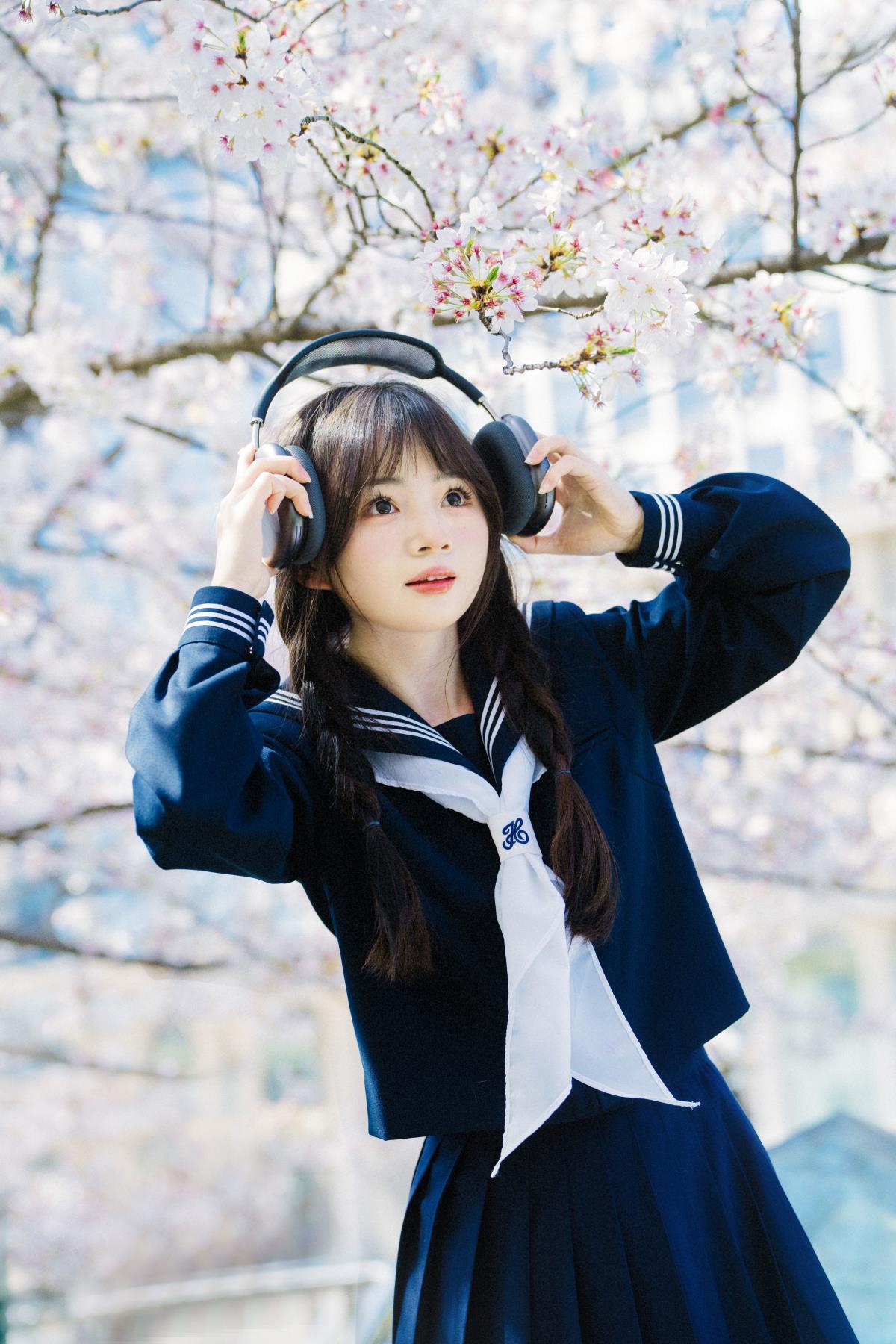 樱落春时，邂逅清新少女的好天气收藏