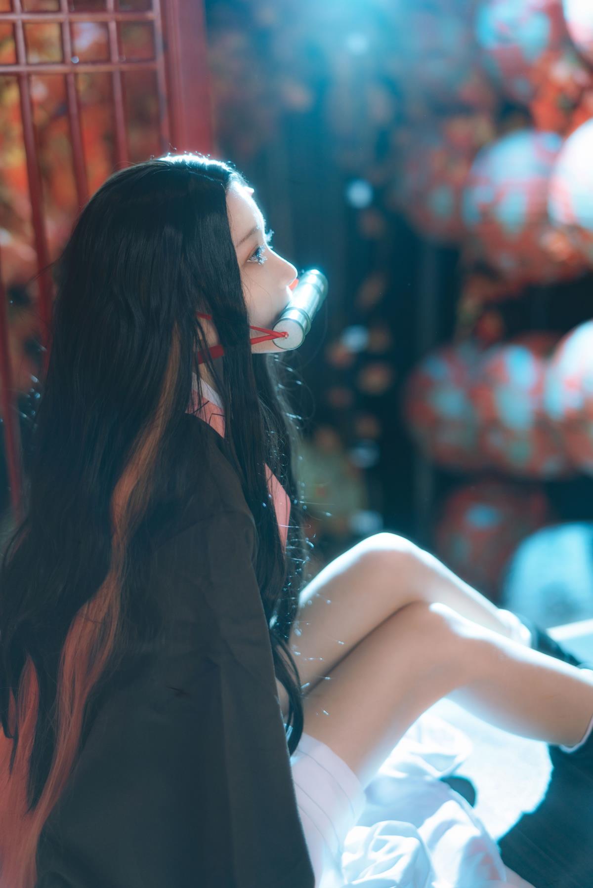 COSPLAY 弥豆子：鬼灭之刃的光影之魅