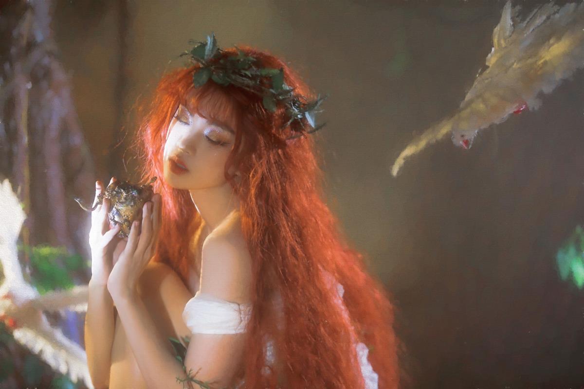 伊甸园之惑：蛇的诱惑还是自我说服？邂逅油画感复古玄幻美图