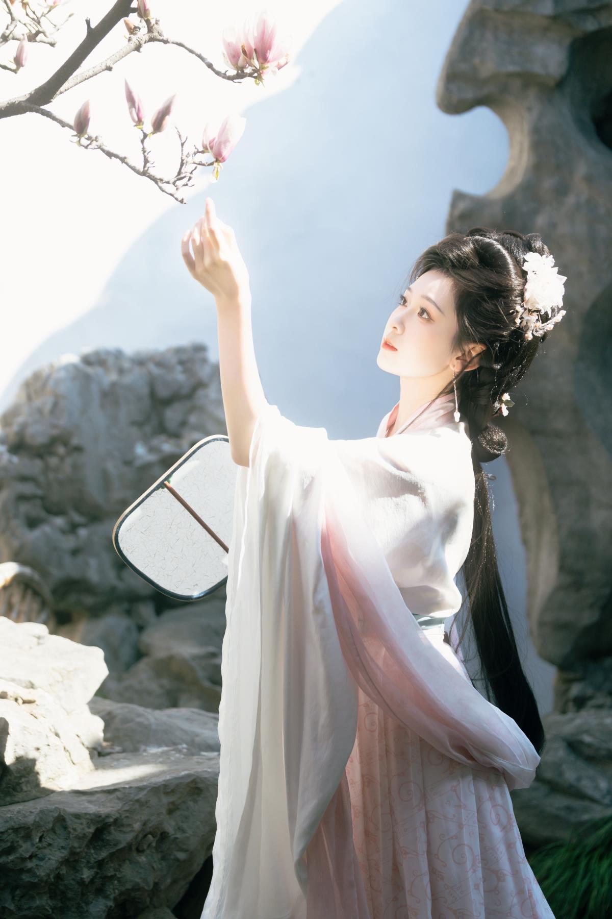 梦里不知身是客，网师园的粉色玉兰情韵