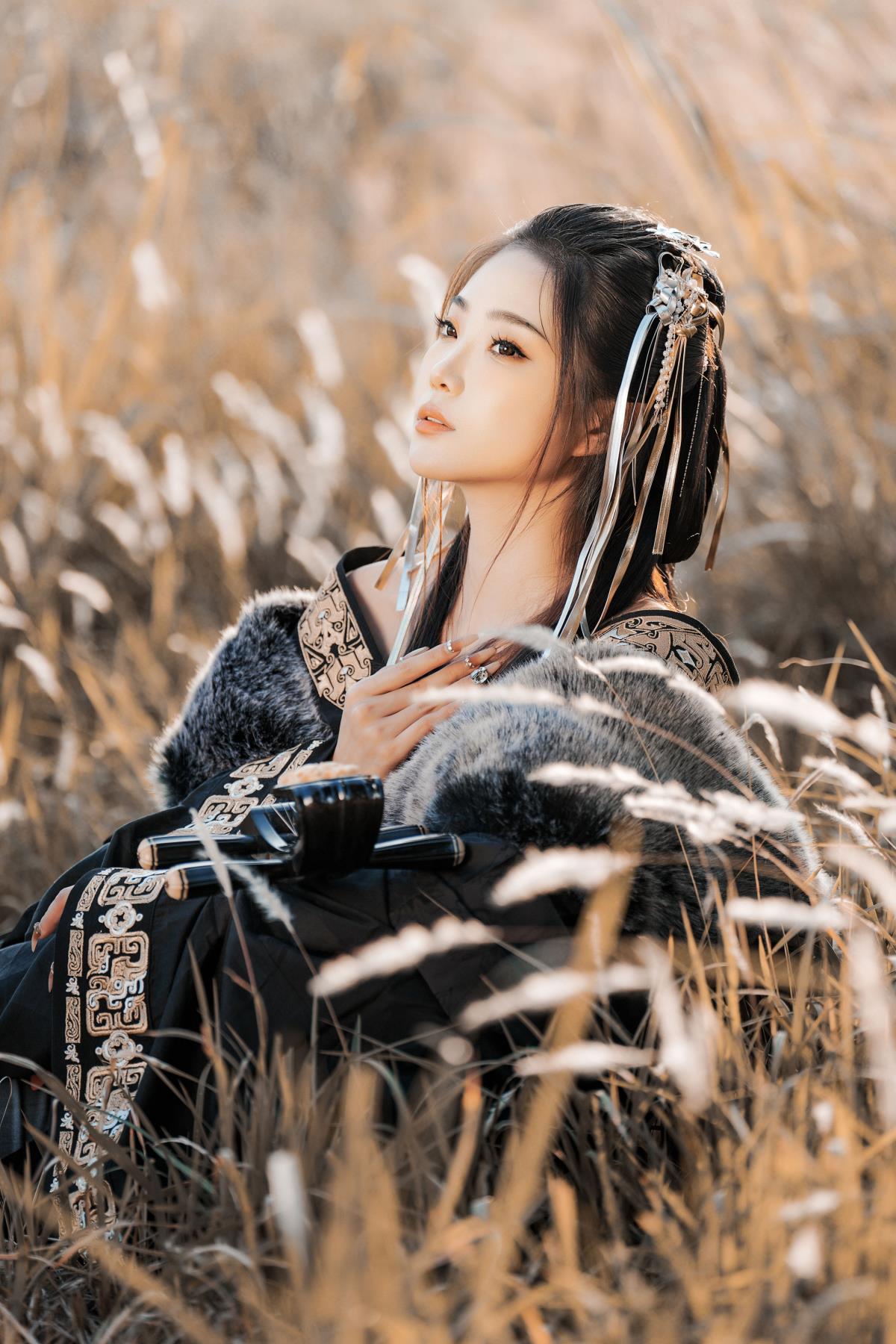 古风人像：虞兮叹、踏山河与莫问归期的琵琶芦苇情