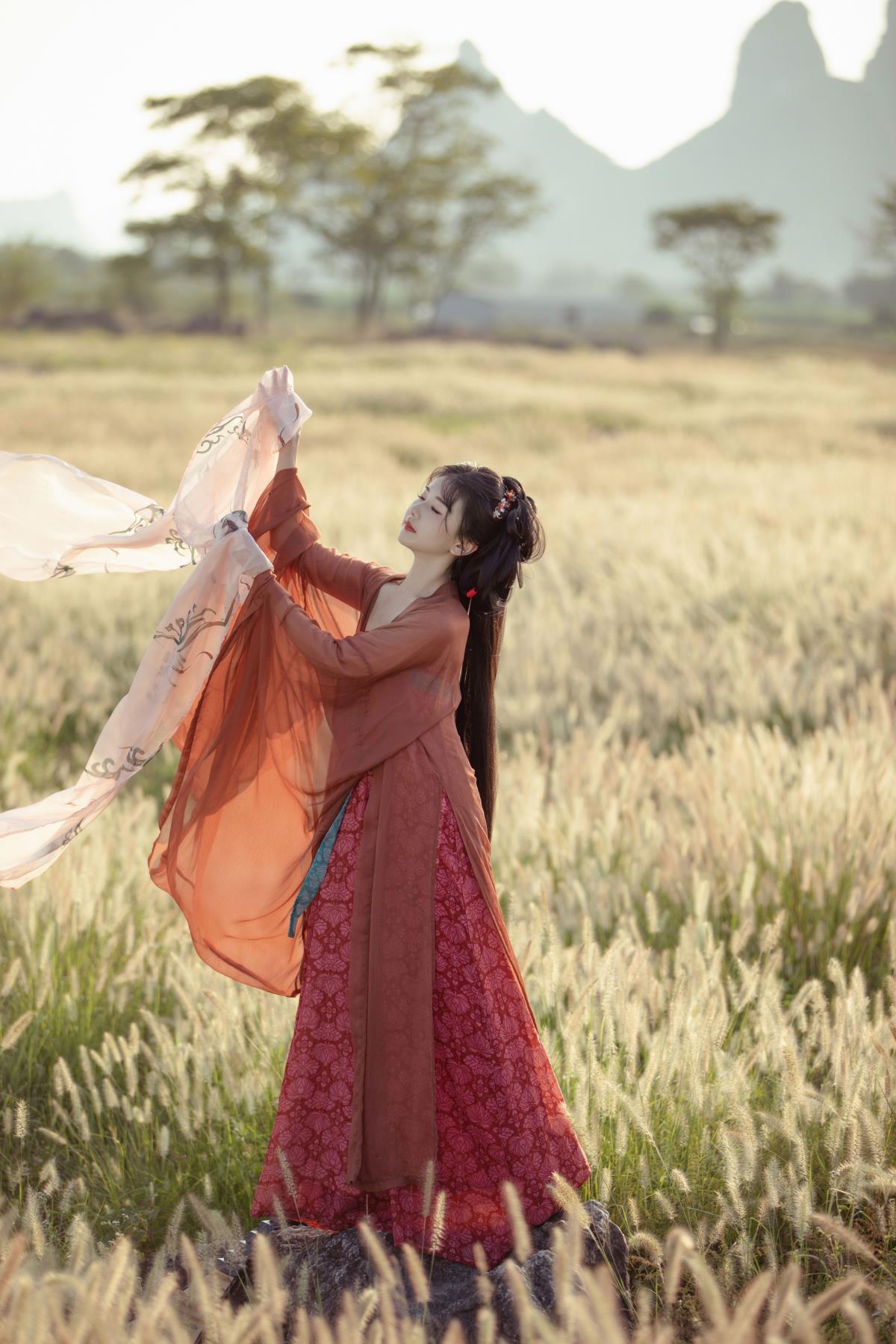 东皋薄暮望，寻那古风唯美景象中的姑娘