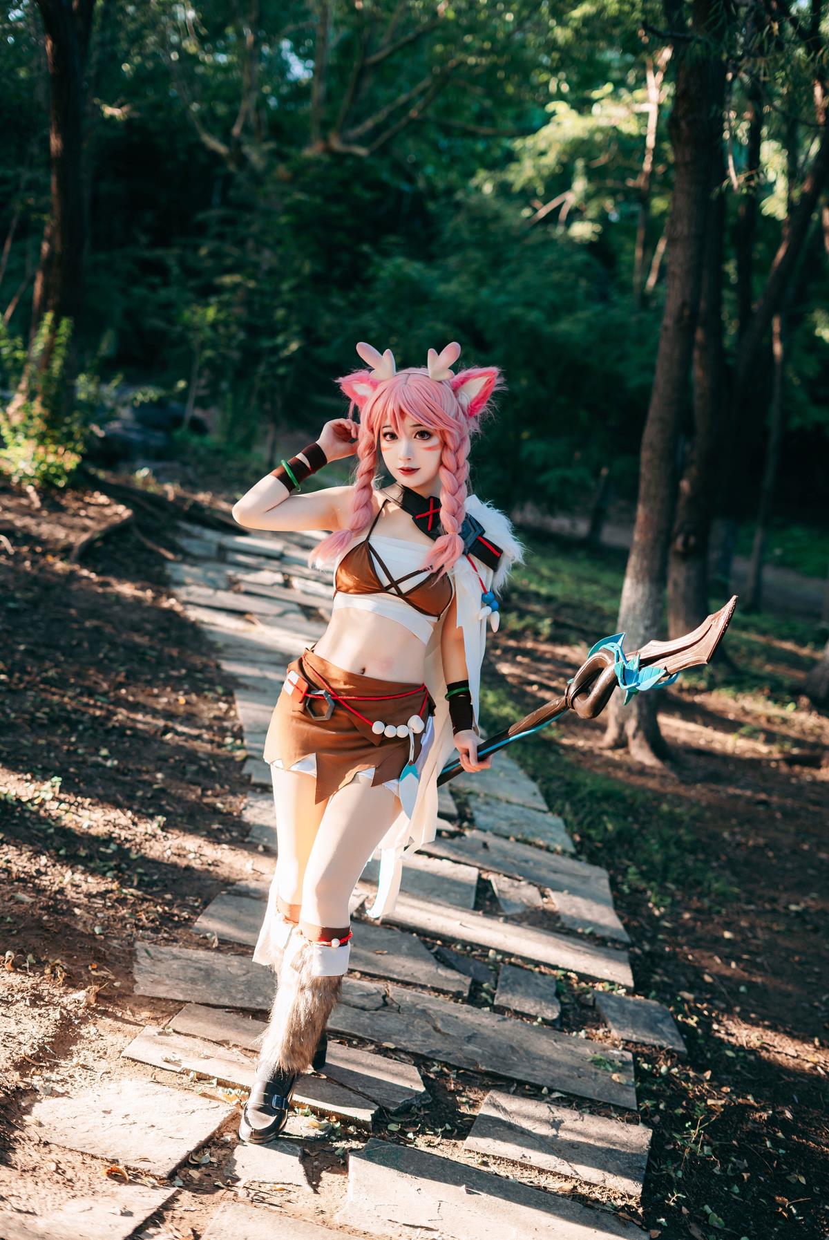 鹿灵守心：瑶之美，Cosplay 与美图交织的梦幻篇章