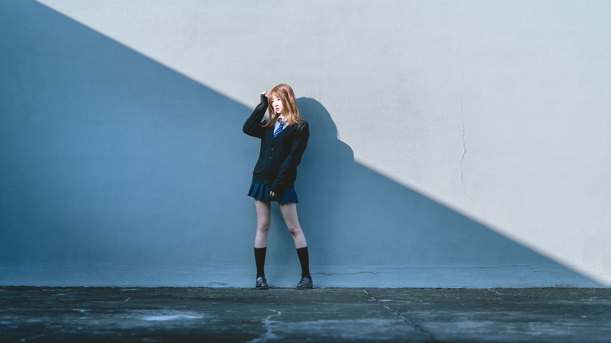 天台JK写真：邂逅女子高中生放学后的晴好日常与美少女时光